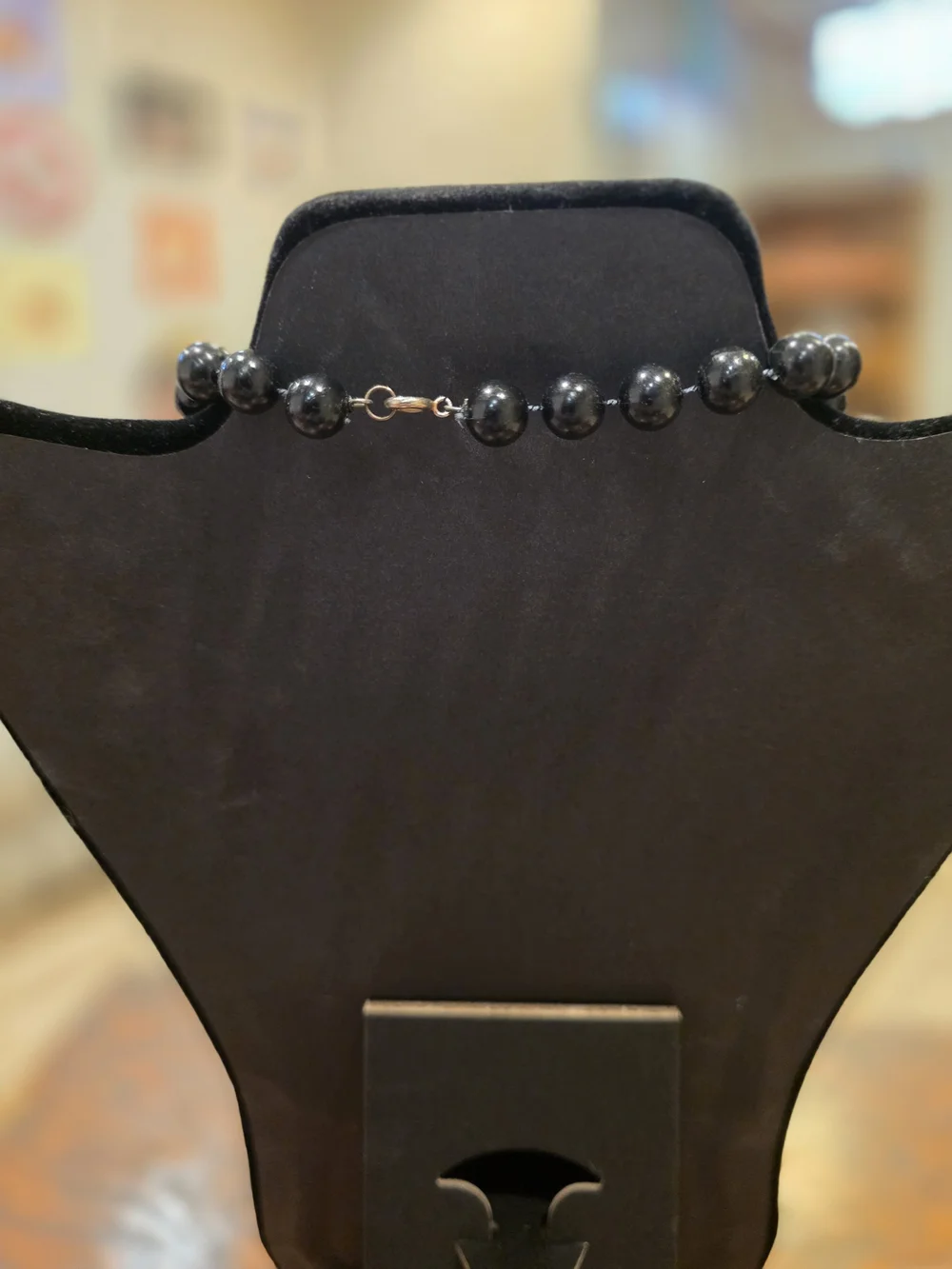 Black Beaded Necklace
